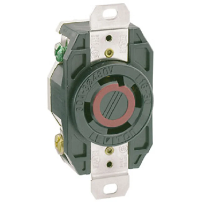 Leviton 30 Amp NEMA L16-30R Flush Mount Locking Receptacle 2730