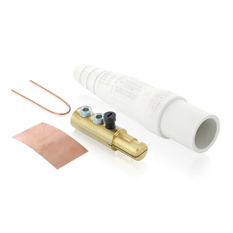 Leviton 300A 600V Male Plug Double Set Screw Termination White 16D22-UW