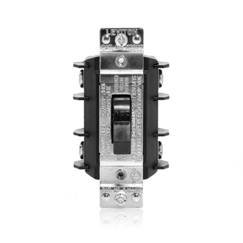 Leviton 30A 600V Manual Motor Controller Black MS302-DS