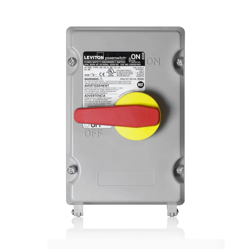 Leviton 30A 600V Powerswitch Safety Disconnect Switch LDS30-FAX