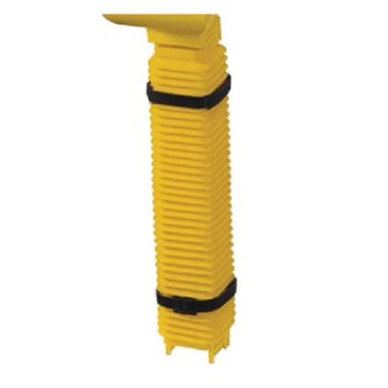 Leviton 350mm 50mm Dia Square Convoluted Tube Yellow S50ST-350