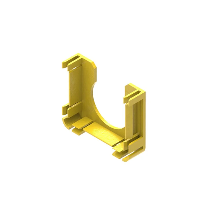Leviton 38 mm Dia 2X2 Fiber Raceway End Cap Yellow S2END-38H