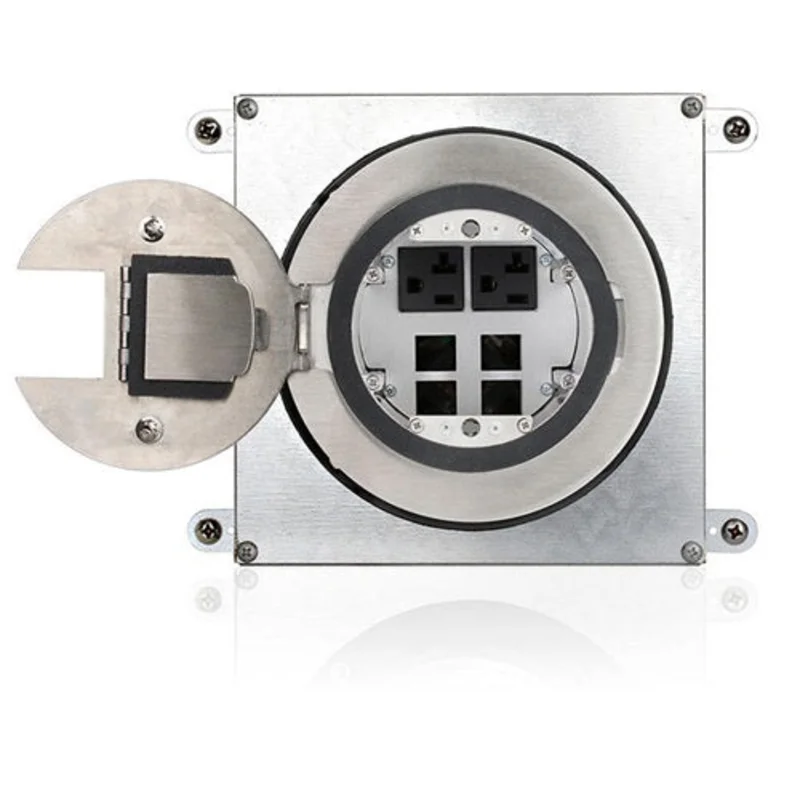 Leviton 4 Inch Recessed Concrete Floor Box System Kit FBI24