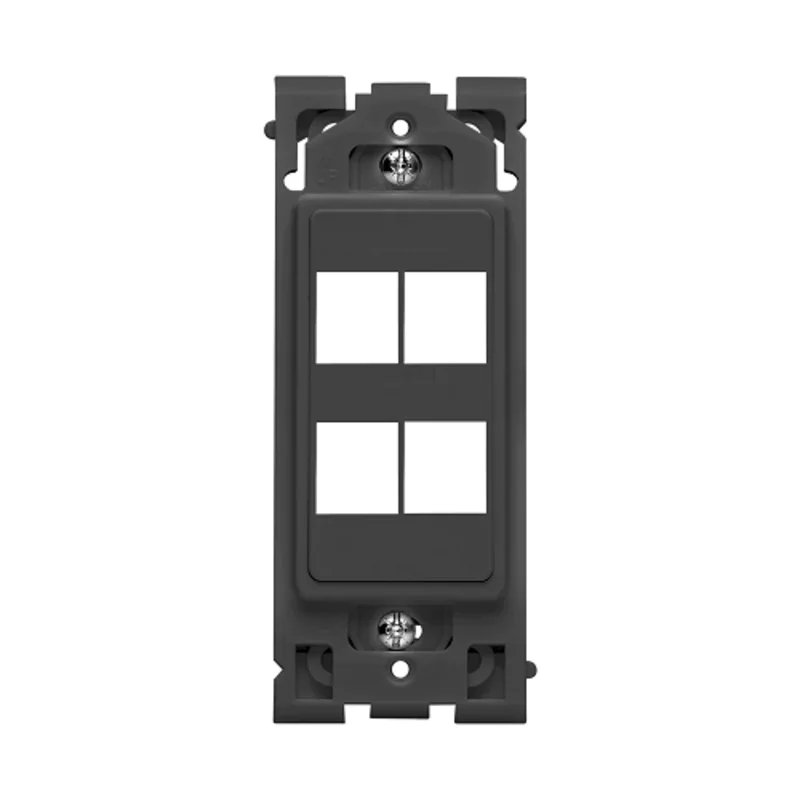 Leviton 4-Port Insert Black RE640-OB4