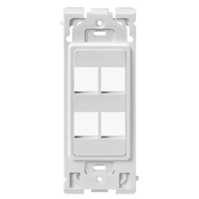 Leviton 4-Port Insert White RE640-WW4