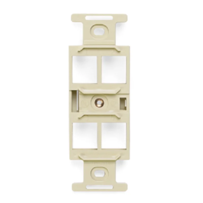 Leviton 4-Port QUICKPORT Duplex Type 106 Insert Ivory 41087-QIP