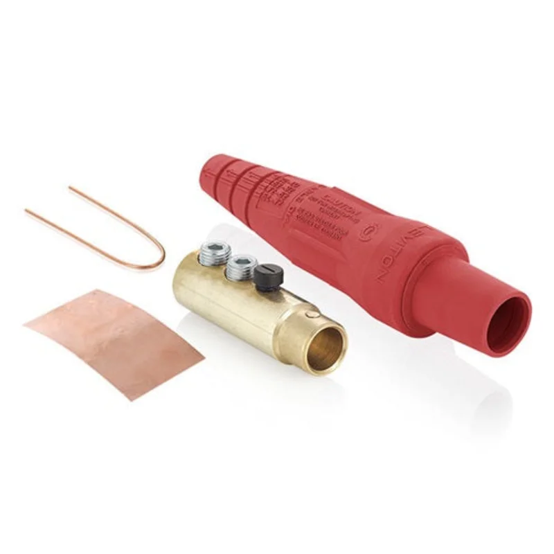 Leviton 400A 600V Female Plug Double Set Screw Termination Red 16D33-UR