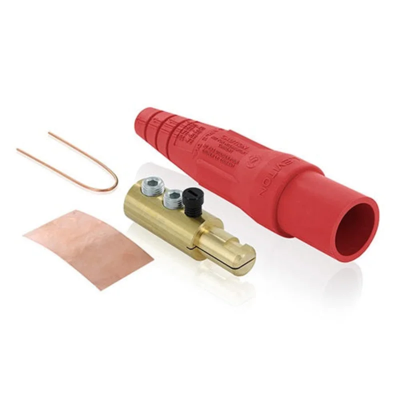 Leviton 400A 600V Male Plug Double Set Screw Termination Red 16D24-UR