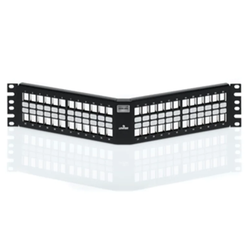 Leviton 48Port Shielded Angled QUICKPORT Patch Panel 4S256-S48