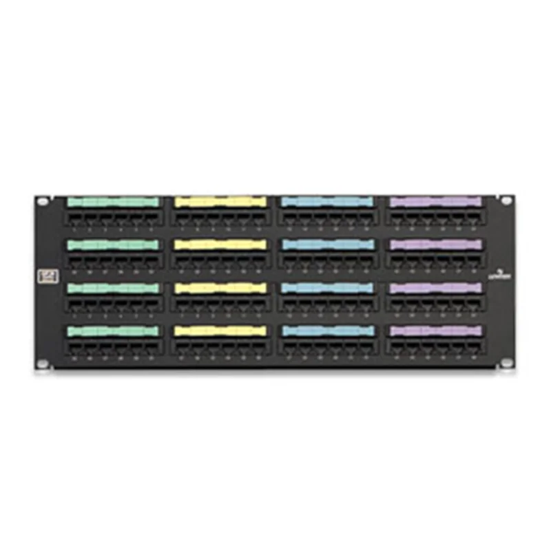Leviton 4RU Cat 6 Flat Universal Patch Panel 96-Port 69586-U96