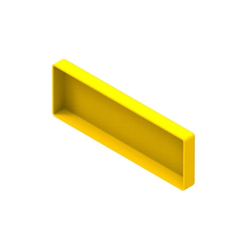 Leviton 4x12 End Cap Slotless Yellow SWEND-CSL