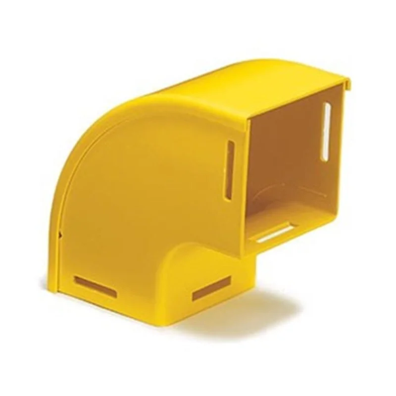 Leviton 4x12 Vertical Elbow 90 Deg Down With Cover Yellow SWVEL-9DC