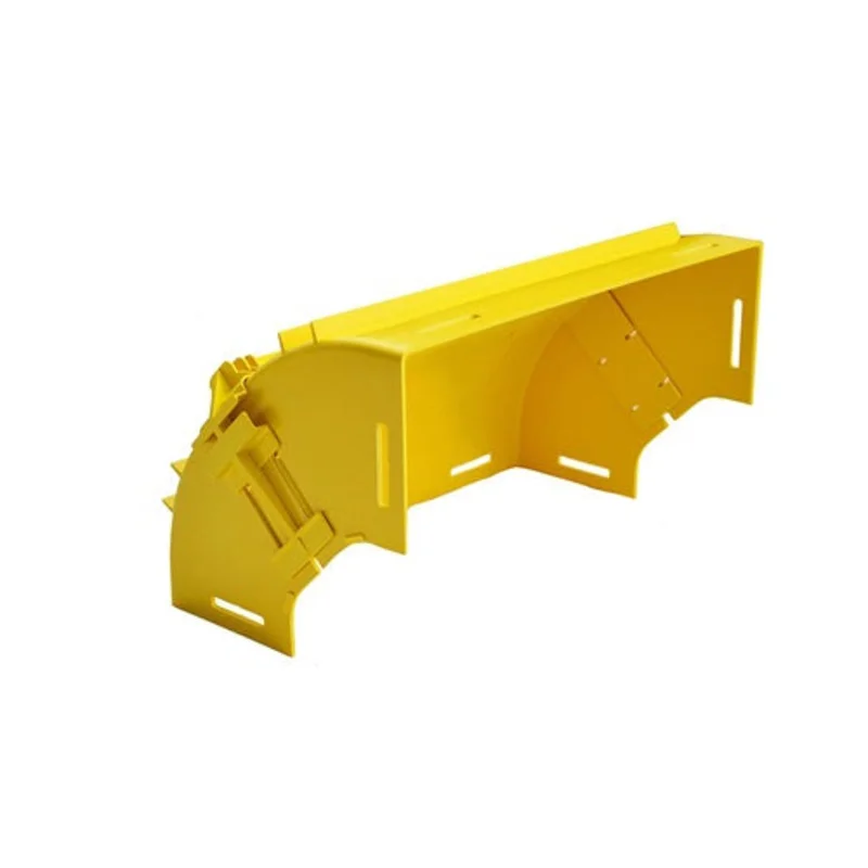 Leviton 4x12 Vertical Elbow 90 Deg Up Without Cover Yellow SWVEL-90D