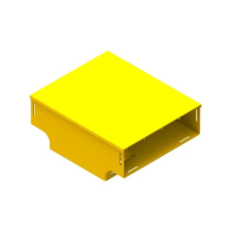 Leviton 4x12 Vertical Tee With Cover Yellow SWVTE-TEC