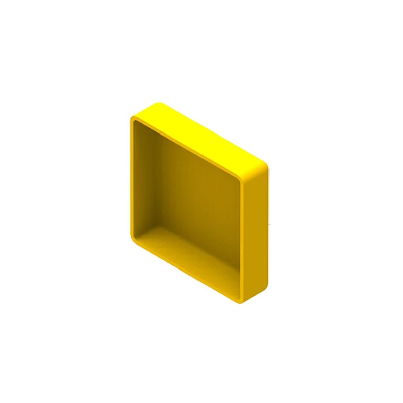 Leviton 4x4 End Cap Slotless Yellow S4END-CSL