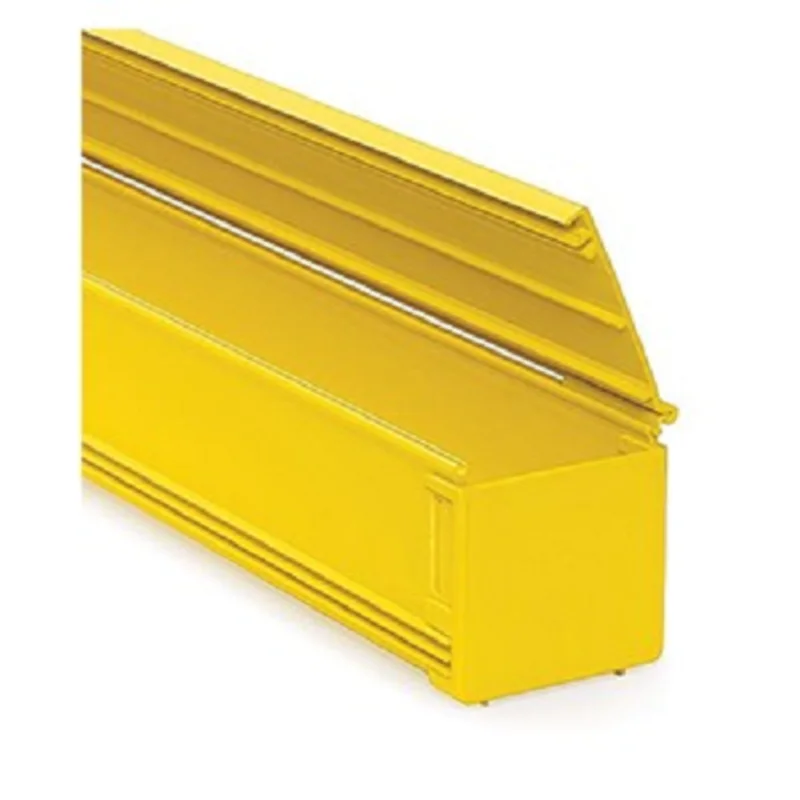 Leviton 4x4 Fiber Raceway End Cap Yellow S4END-CAP