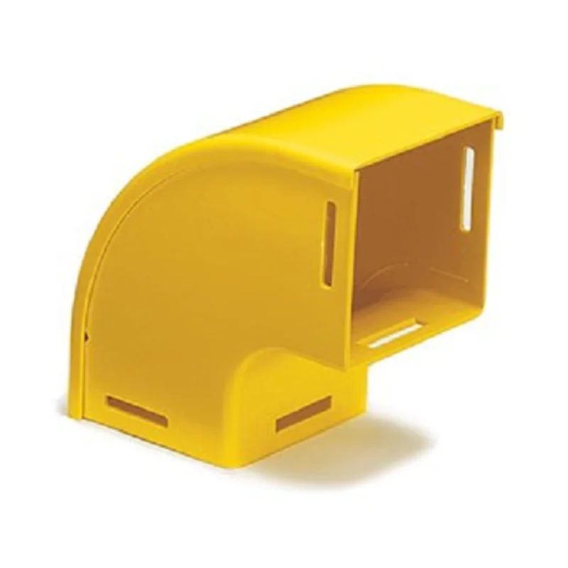 Leviton 4x4 Vertical Elbow 90 Deg Down With Cover Yellow S4VEL-9DC