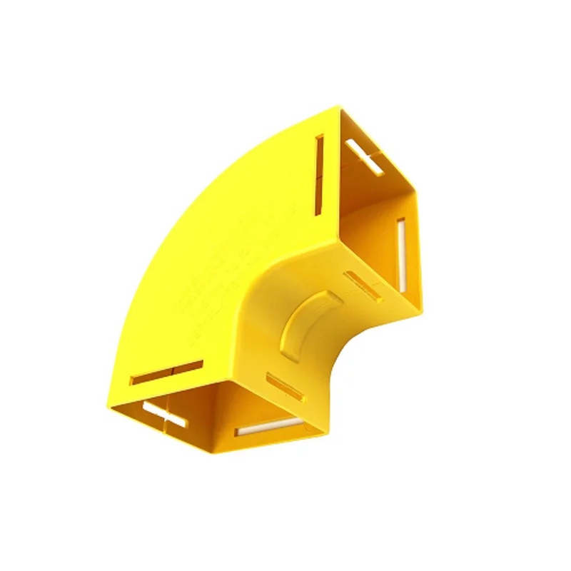 Leviton 4x4 Vertical Elbow 90 Deg Enclosed Yellow S4VEL-9UD