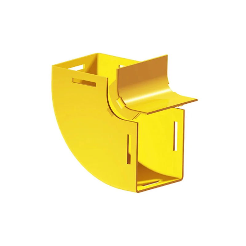 Leviton 4x4 Vertical Elbow With Cover 90 Deg Up Yellow S4VEL-9UC