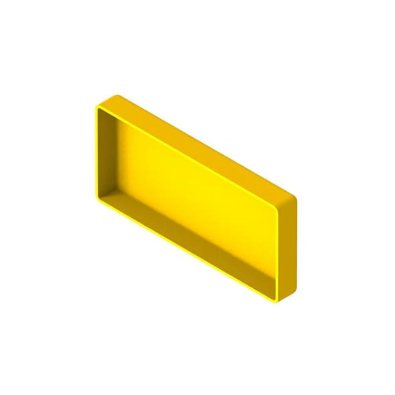 Leviton 4x8 End Cap Slotless Yellow S8END-CSL