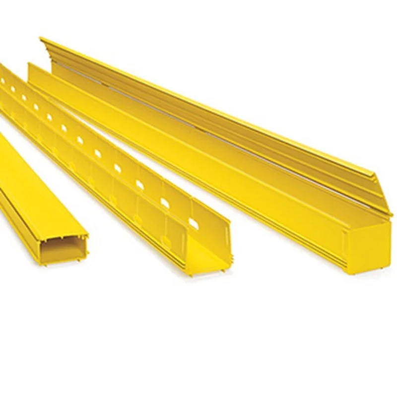 Leviton 4x8 Solid Duct With Cover Yellow S8DCT-SDC
