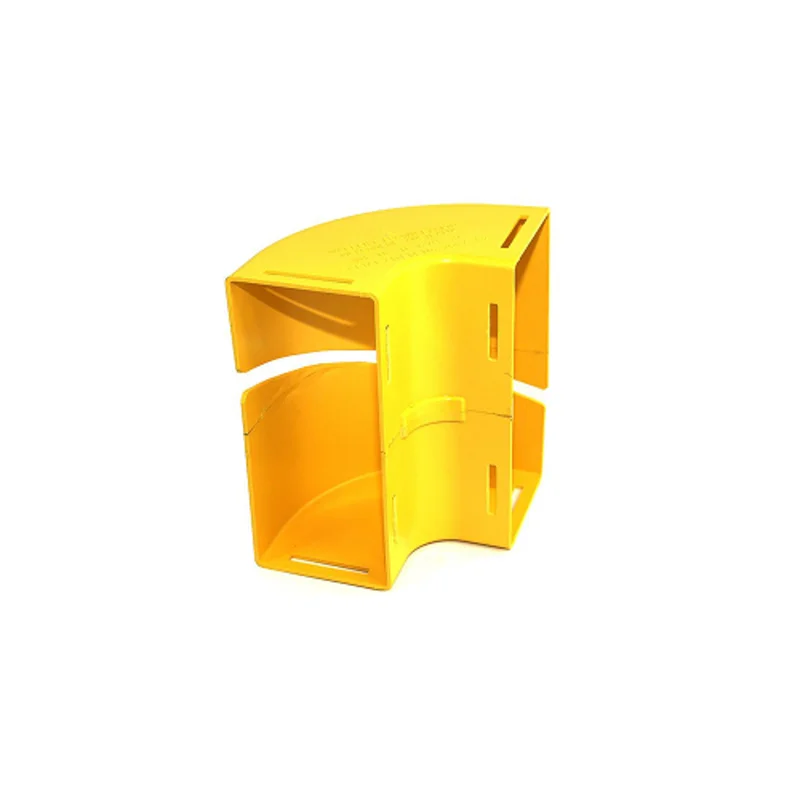 Leviton 4x8 Vertical Elbow 90 Deg Down Retrofit Without Cover Yellow S8VEL-9DR