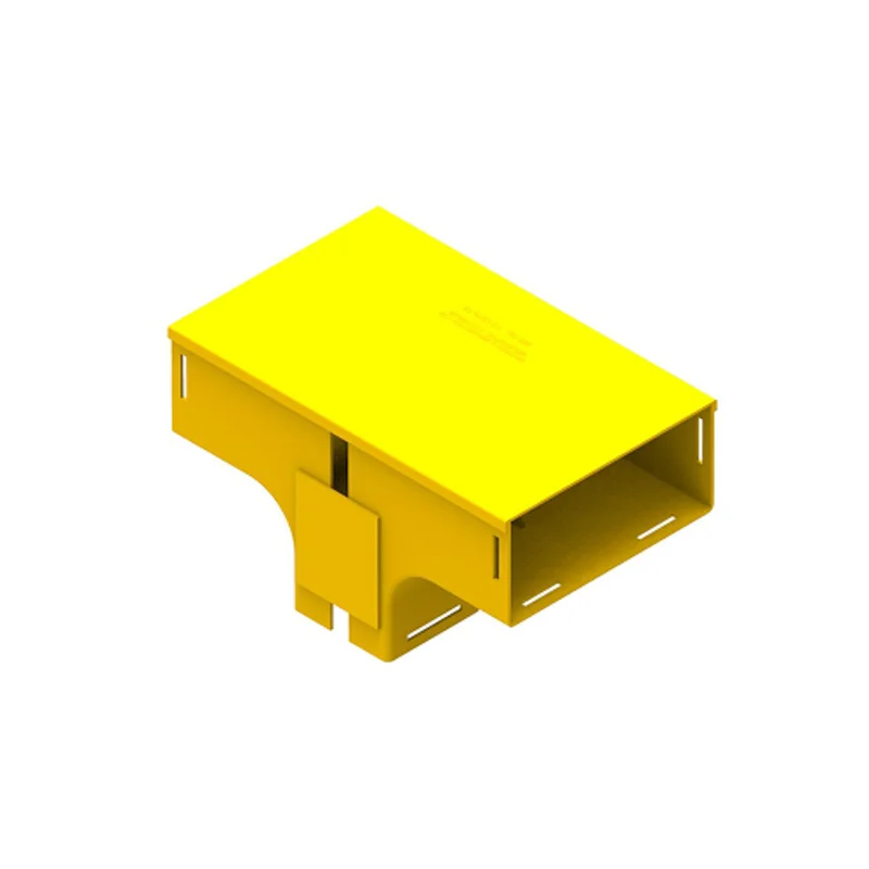 Leviton 4x8 Vertical Tee Retrofit Without Cover Yellow S8VTE-TER