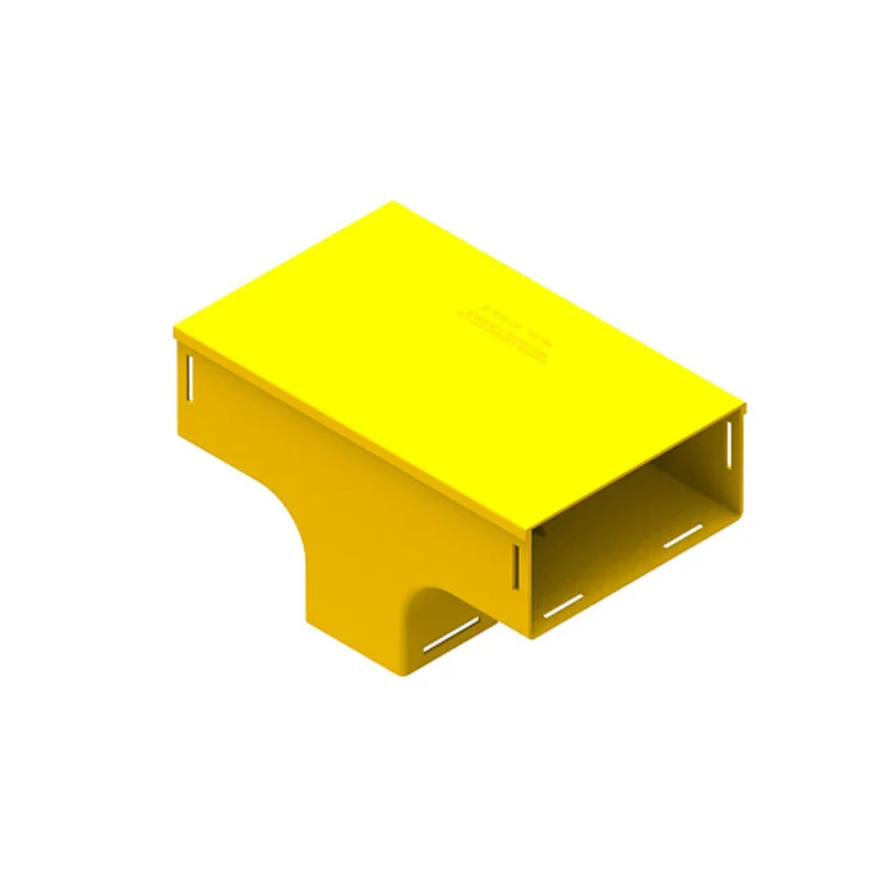 Leviton 4x8 Vertical Tee With Cover Yellow S8VTE-TEC