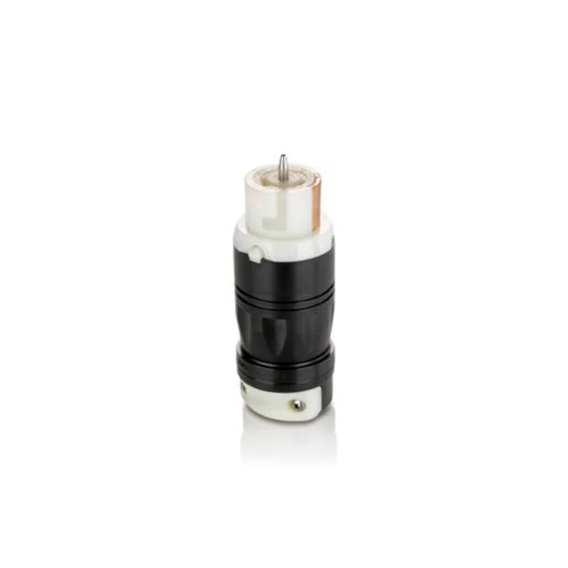 Leviton 50A 125V Locking Connector Black & White CS6360C