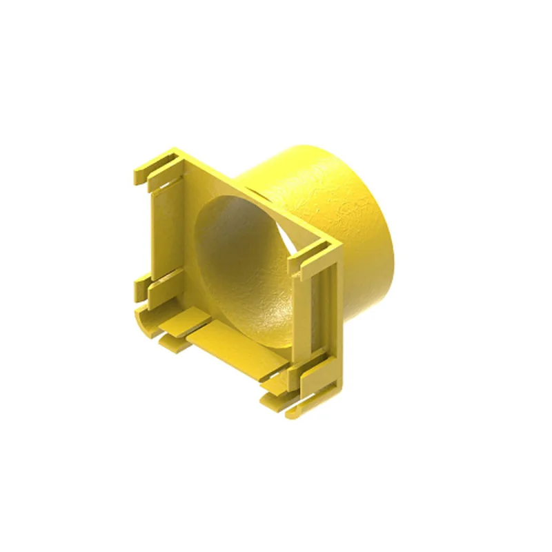 Leviton 50mm Dia 2x2 Fiber Raceway End Cap Yellow S2END-OUT