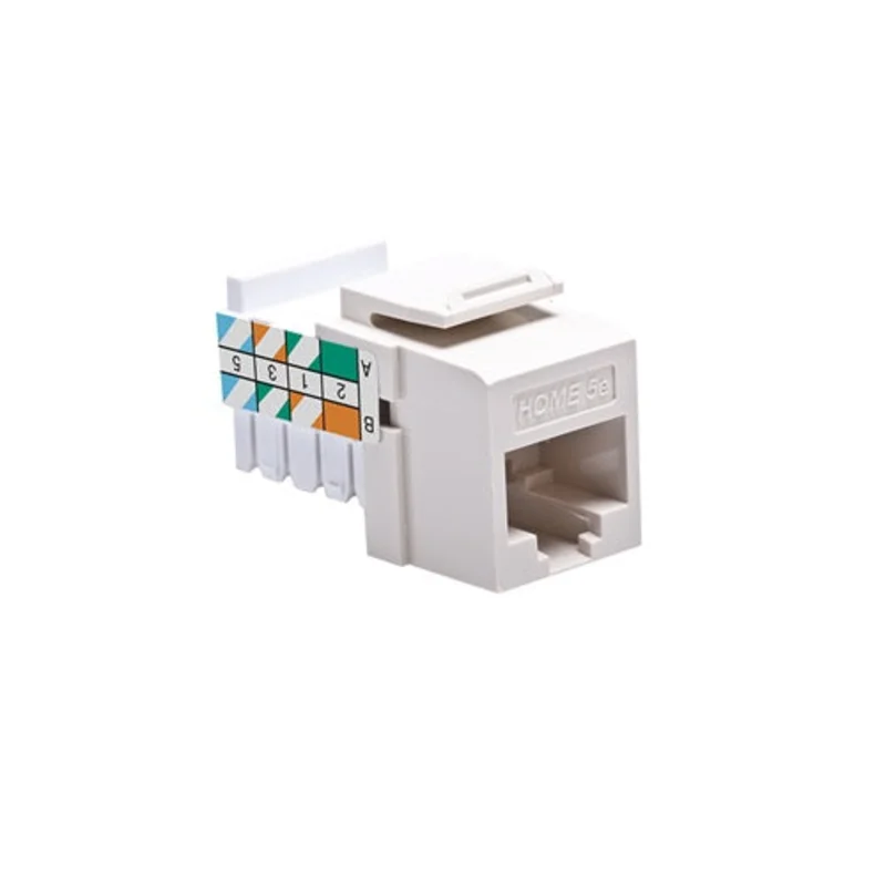 Leviton 5E Snap-In Jack Light Almond 5EHOM-RT5