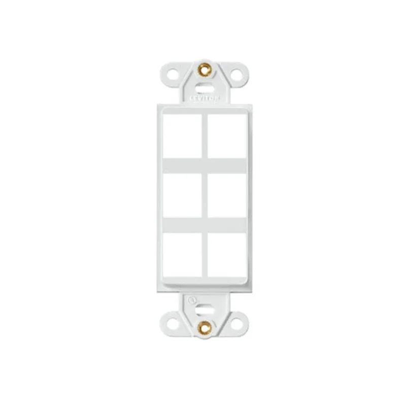 Leviton 6 Port Quickport Decora Insert White 41646-W