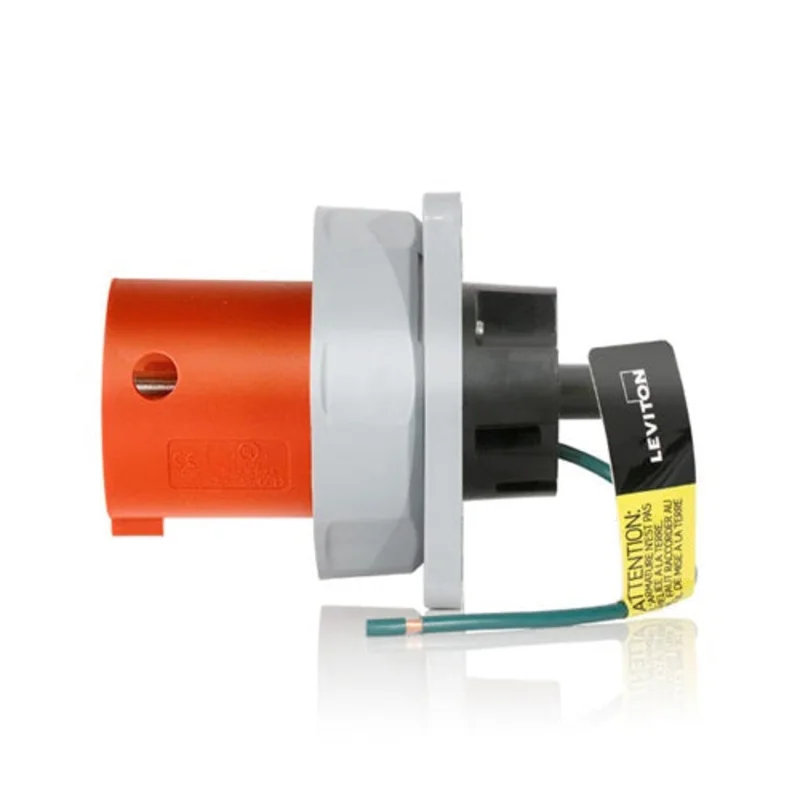 Leviton 60 Amp 125/250 Volt IEC Pin & Sleeve Inlet 460B12WLEV