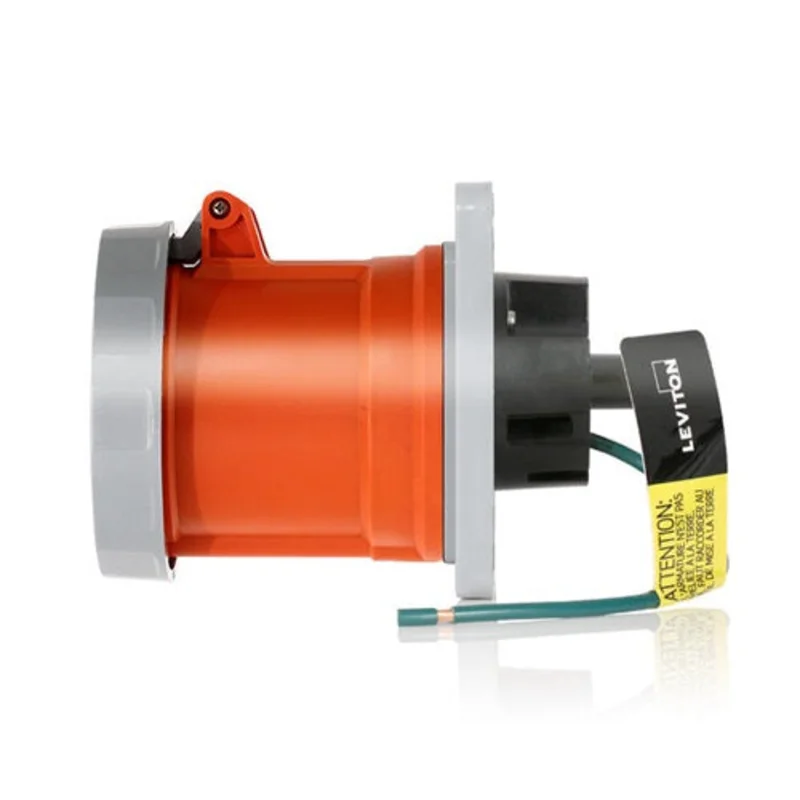 Leviton 60 Amp 125/250 Volt IEC Pin & Sleeve Receptacle 460R12WLEV