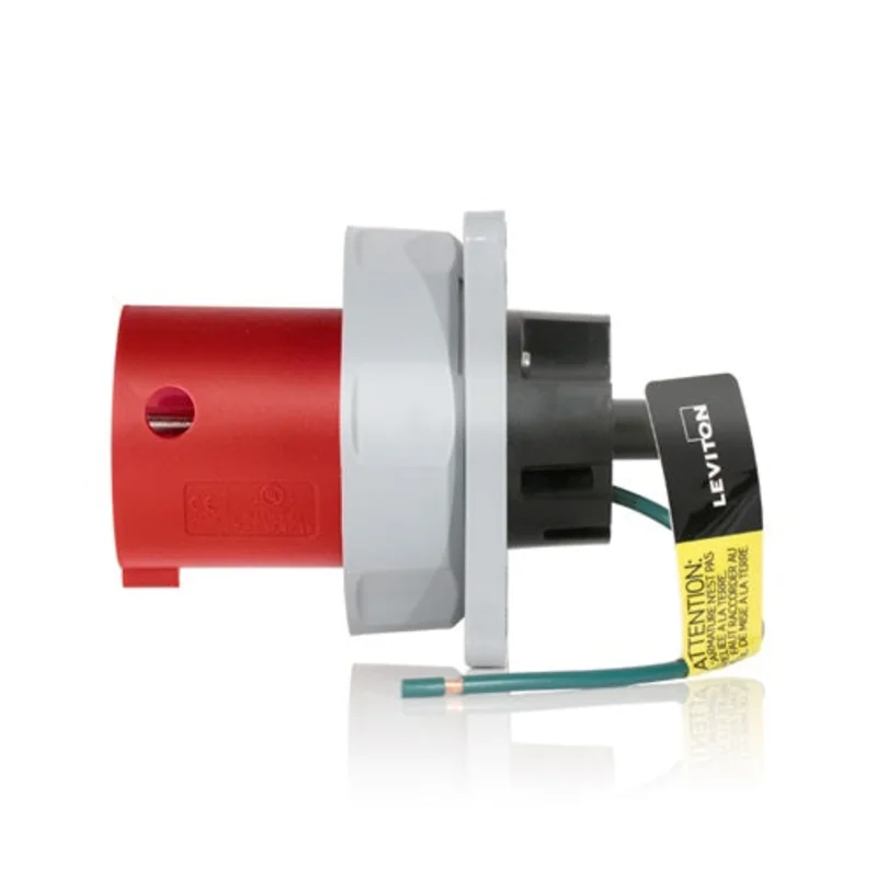 Leviton 60 Amp 277/480 IEC Pin & Sleeve Inlet 560B7WLEV