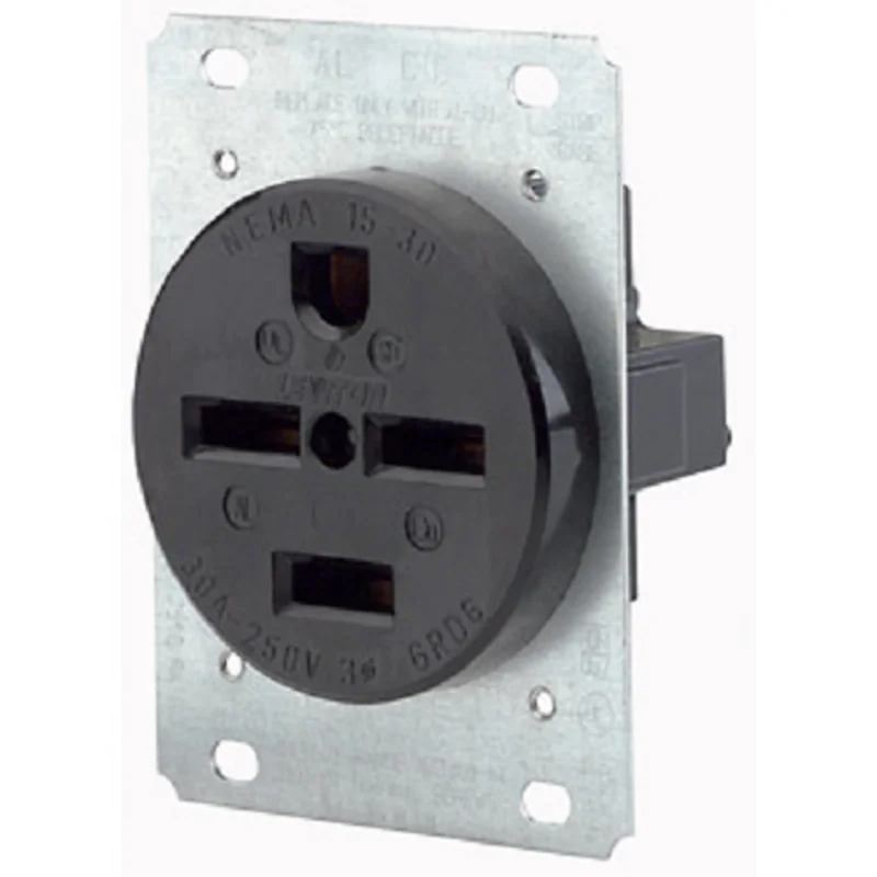 Leviton 60 Amp NEMA 15-60R Flush Mount Receptacle Blade 8460