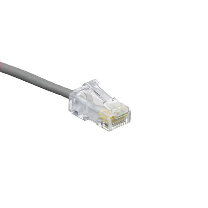Leviton 6H460-7S Cat 6 Small Diameter High-Flex Patch Cord, 7 ft (2.1 m), Gray