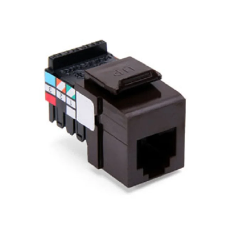 Leviton 6P6C Voice Grade QUICKPORT Jack Brown 41106-RB6