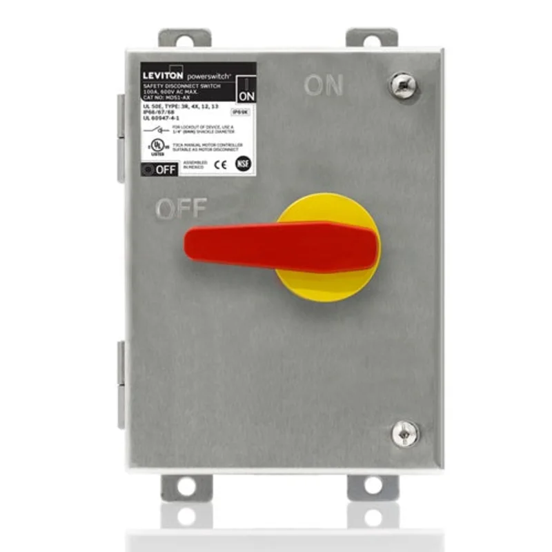 Leviton 80A 600V Powerswitch Safety Disconnect Switch MDS8-AX