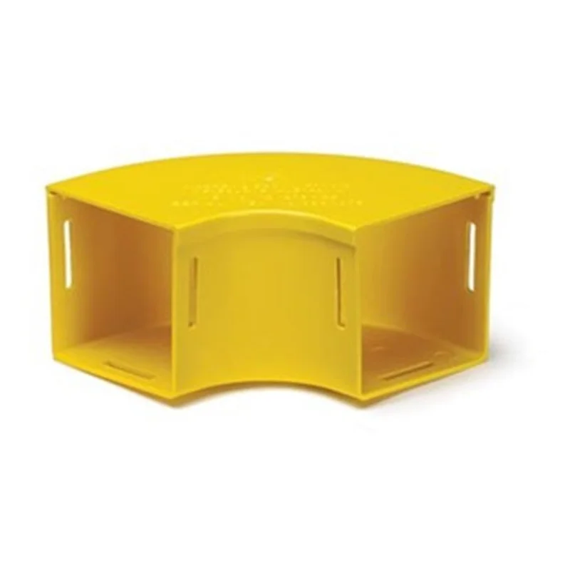 Leviton 90 Deg 4x8 Horizontal Elbow With Cover Yellow S8HEL-9DC