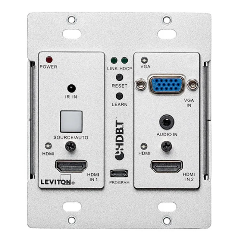Leviton Autoswitching HDBaseT Extender Wallplate 41920-HRC