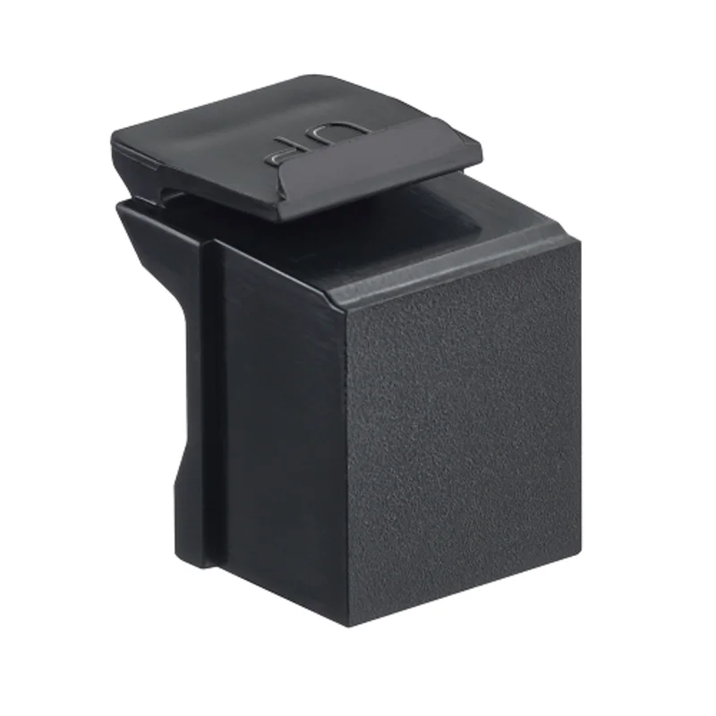 Leviton Blank QuickPort Insert Black 41084-BE (Pack of 10)