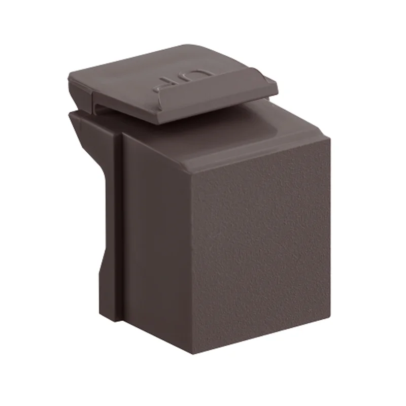 Leviton Blank QuickPort Insert Brown 41084-BB (Pack of 10)