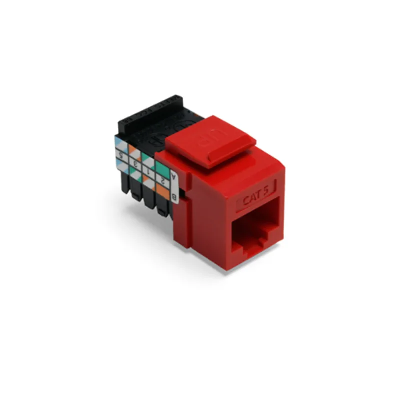 Leviton Cat 5 Quickport Connector Crimson 41108-RC5