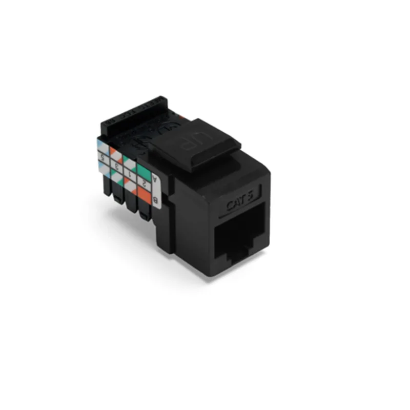 Leviton Cat 5 Quickport Jack Black 41108-RE5