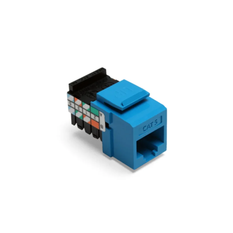 Leviton Cat 5 Quickport Jack Blue 41108-RL5