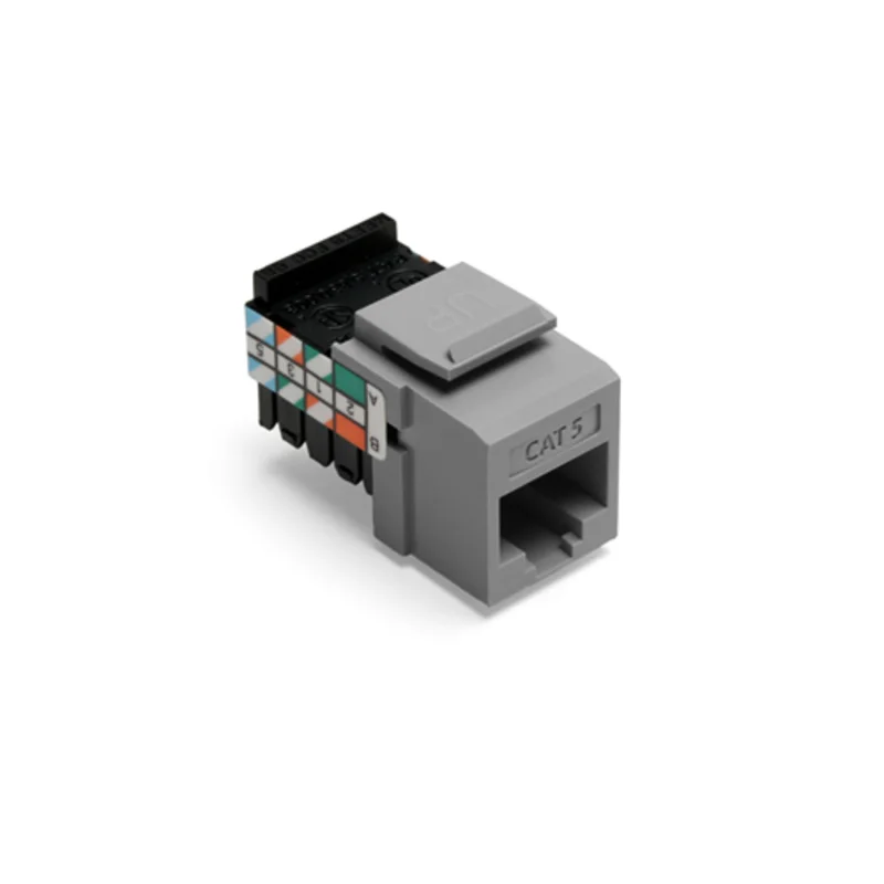 Leviton Cat 5 Quickport Jack Gray 41108-RG5