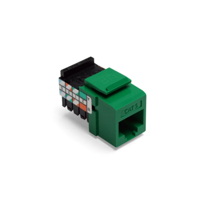 Leviton Cat 5 Quickport Jack Green 41108-RV5