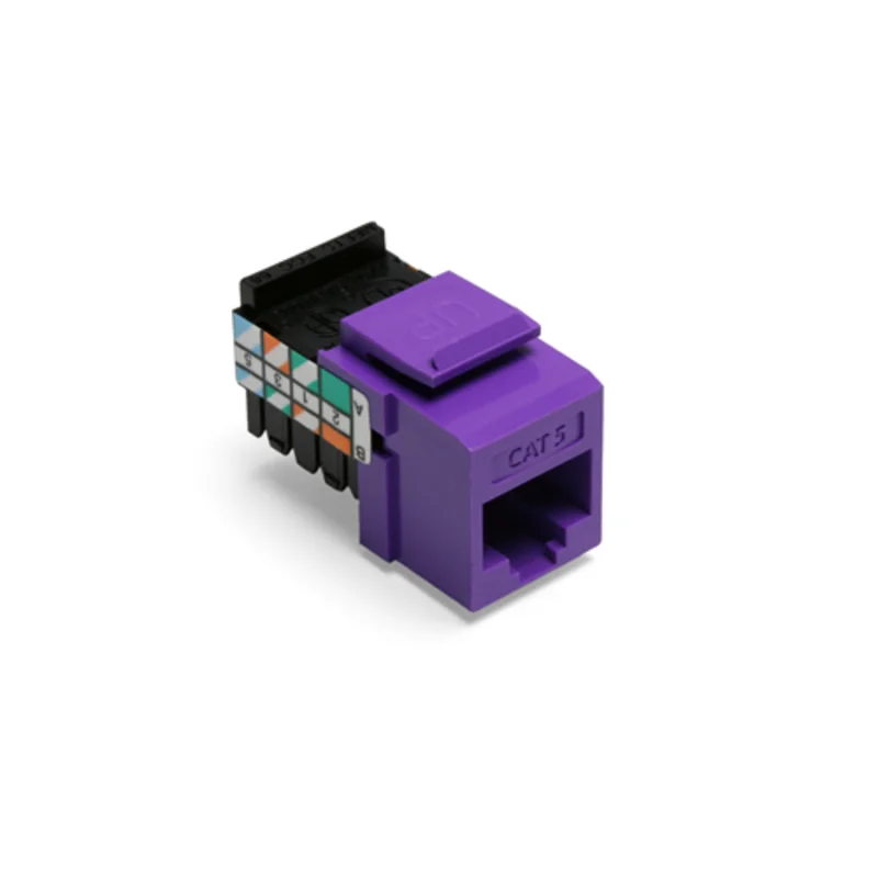 Leviton Cat 5 Quickport Jack Purple 41108-RP5
