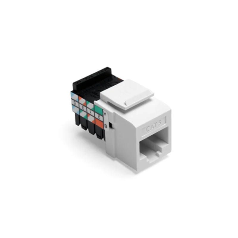 Leviton Cat 5 Quickport Jack White 41108-RW5